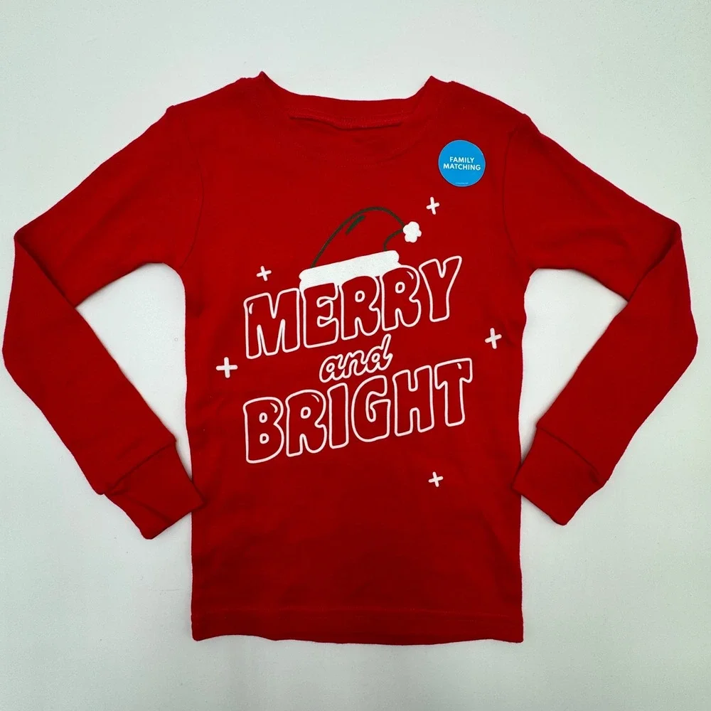 Carters Kids 2-Piece Set Santa Fleece and Cotton Pajamas 5t/5A Christmas‎ Cozy
